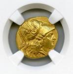 古代ギリシャ マケドニア アレクサンドロス大王 スターテル金貨 336-323BC NGC MS