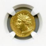 ゾイジターナ カルタゴ スターテル金貨 女神タニト 350-320 BC NGC MS