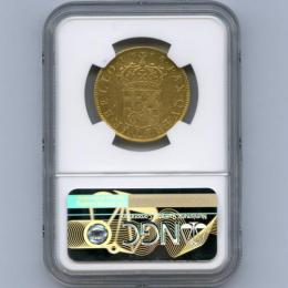 イギリス ブロード金貨 1656年 クロムウェル NGC AU53