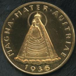 オーストリア 100シリング金貨 1936年 マドンナP/L UNC