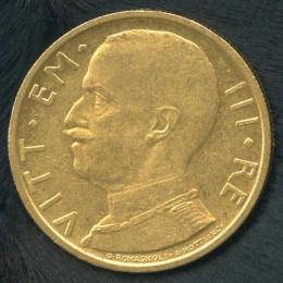 イタリア王国 50リレ金貨 1933年 ヴィットリオ・エマニュエーレ3世 UNC　