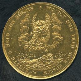 ドイツ ハンブルク 1/2 バンクポルトゥガレーザー(5ダカット)金貨 1679年 EF