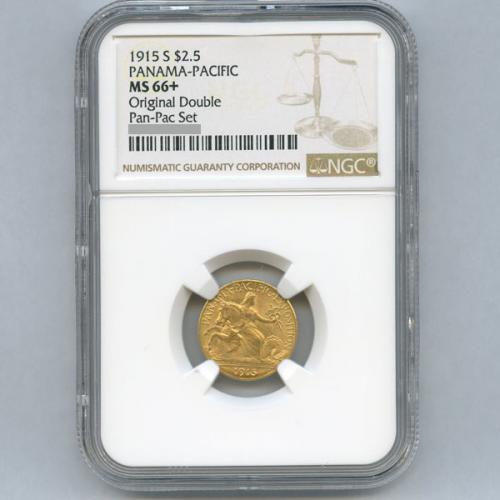 神聖コイン共和国 / アメリカ 2.5ドル金貨 パナマパシフィック 1915年 