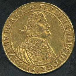オーストリア ハプスブルク領 10ダカット金貨 1645年 フェルディナント3世 EF