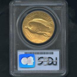 神聖コイン共和国 / アメリカ 20ドル金貨 1907年 PCGS MS63 ハイリリーフ ワイヤーリム