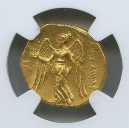古代ギリシャ マケドニア アレクサンドロス大王 スターテル金貨 336-323BC NGC MS